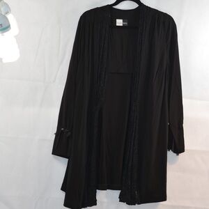 TUZZI NERO Black Stretch/Lace SZ XL